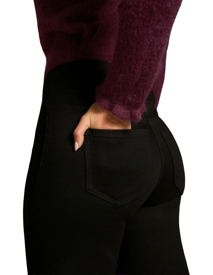 Bengajean Le Flare Pant in Black image 4