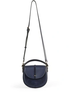 Spliced Cross Body Bag in Navy