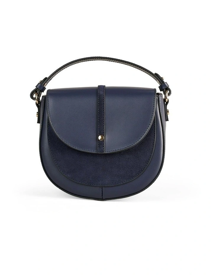 Spliced Cross Body Bag in Navy image 5