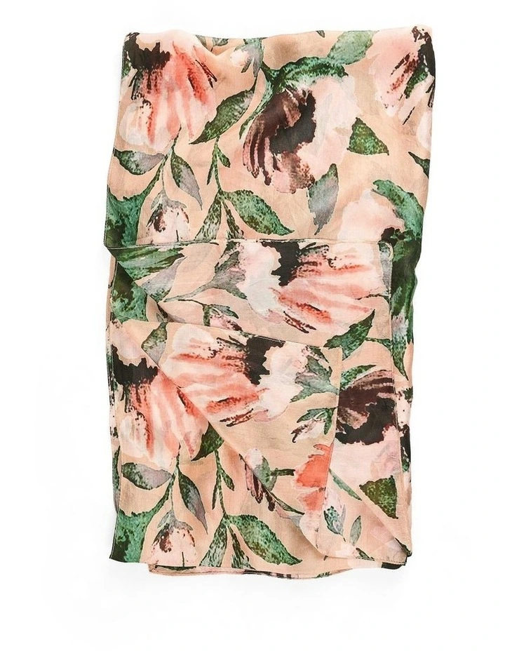 Feminine Floral Scarf in Multi image 3