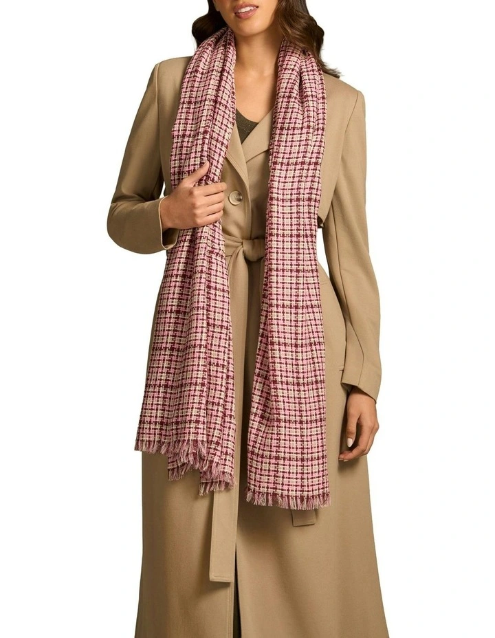 Textured Weave Scarf in Multi image 2