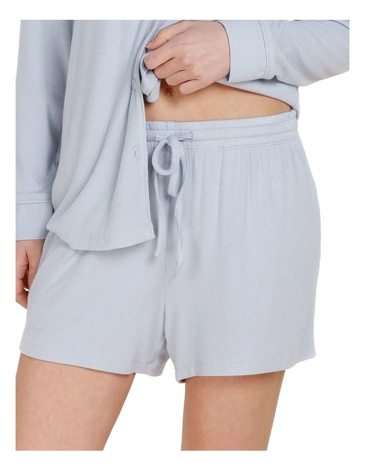Adelaide Ribbed Shorts in Sky Blue image 4