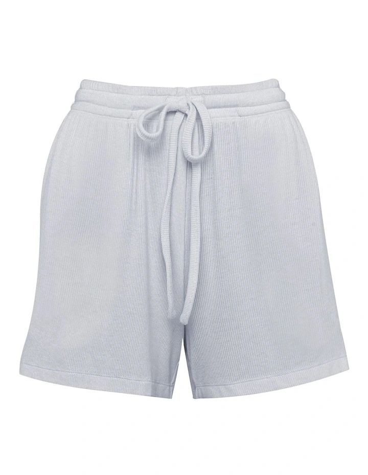Adelaide Ribbed Shorts in Sky Blue image 5