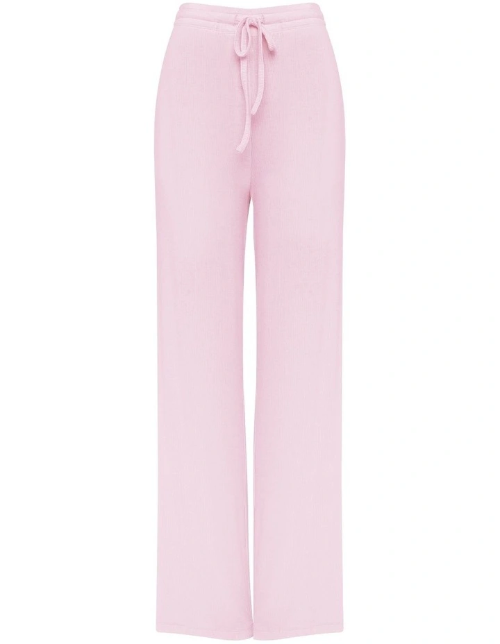 Athens Ribbed Long Pants in Pink image 6