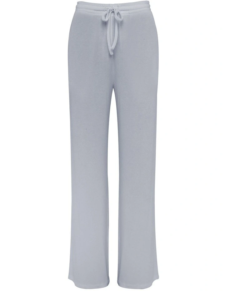 Athens Ribbed Long Pants in Sky Blue image 5