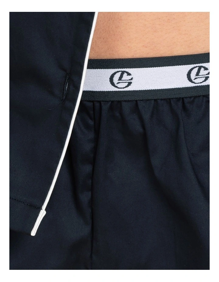 Camilla Cotton Short Pyjama Set in Navy image 5