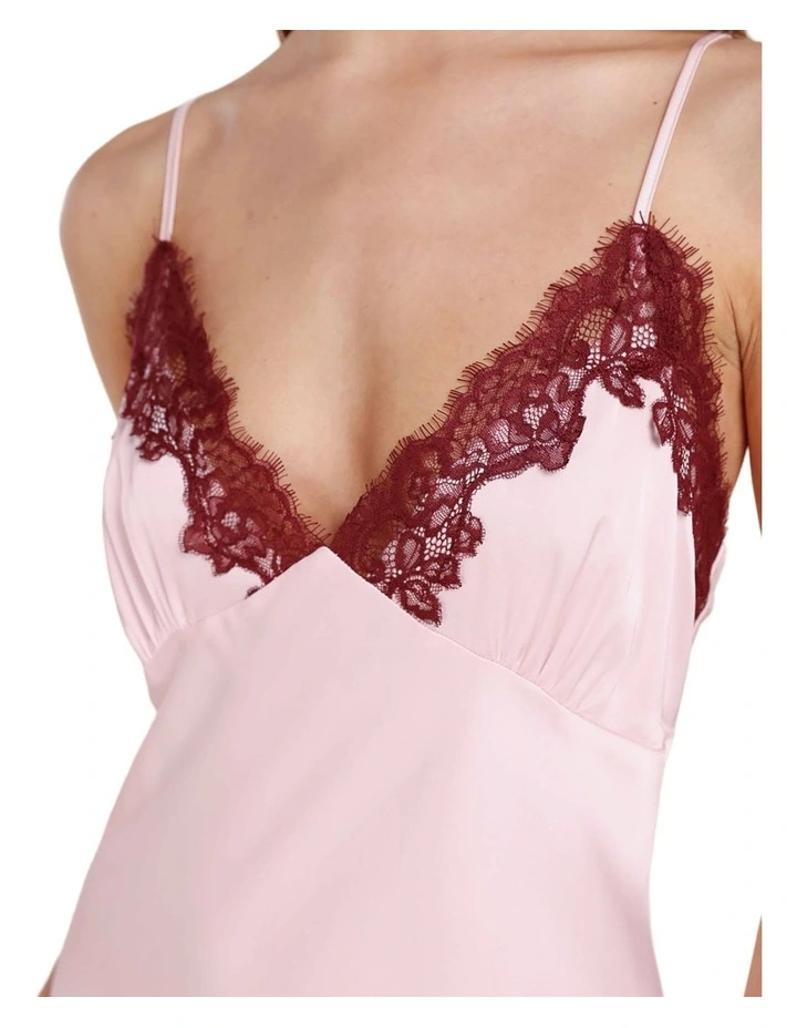 Magnolia Silky Satin Long Gown in Pink image 5