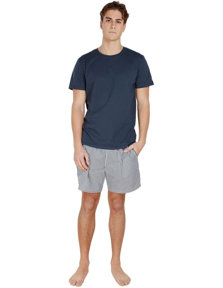 Noah Cotton Short Pyjama Set in Two Tone image 1