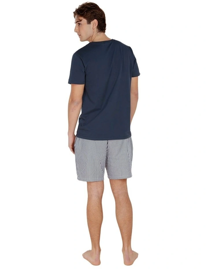 Noah Cotton Short Pyjama Set in Two Tone image 3