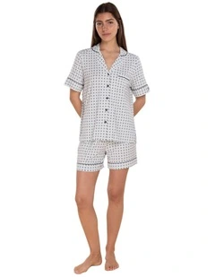 Penelope Bamboo Short Set in Navy