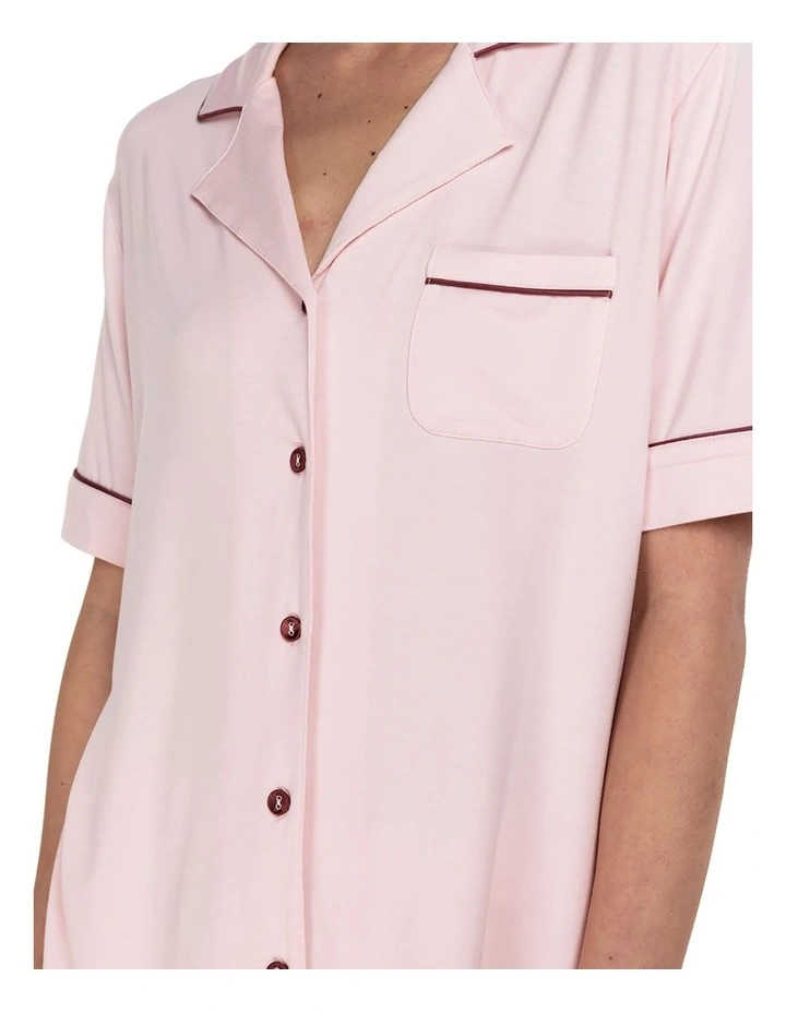 Sadie Bamboo Short Pyjama Set in Pink image 4