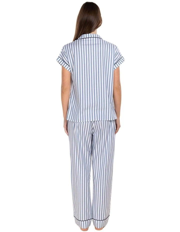 Winona Cotton Long Pyjama Set in Blue image 2