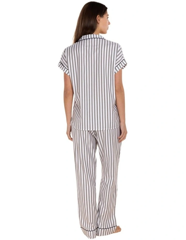 Winona Cotton Long Pyjama Set in Two Tone image 2