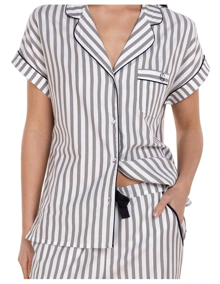 Winona Cotton Long Pyjama Set in Two Tone image 4