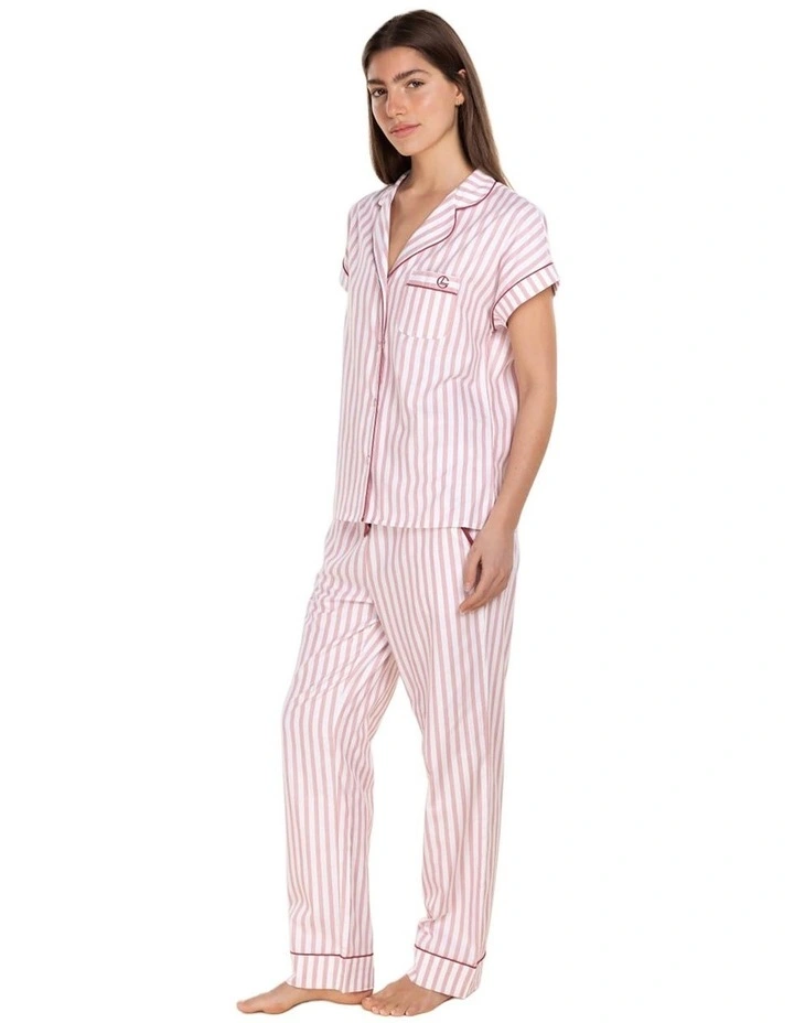 Winona Cotton Long Pyjama Set in Two Tone image 3