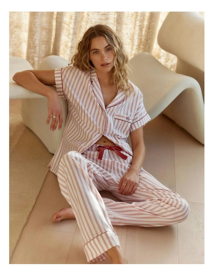 Winona Cotton Long Pyjama Set in Two Tone image 6