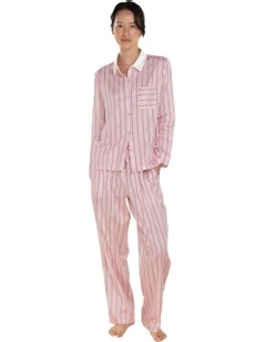 Belinda Cotton Long Pyjama Set in Pink