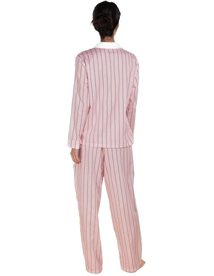 Belinda Cotton Long Pyjama Set in Pink image 2