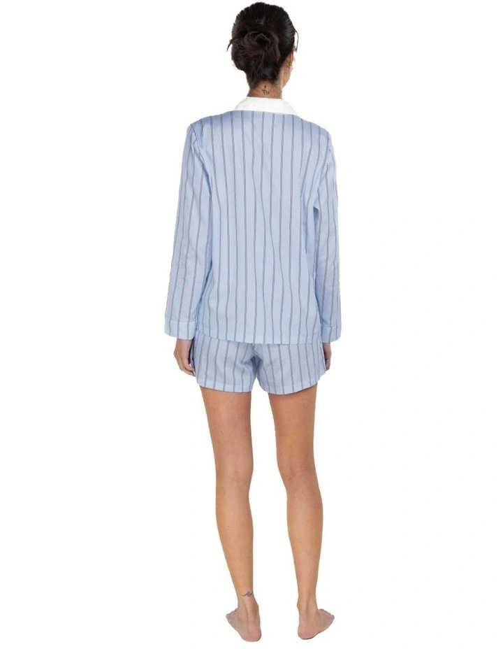 Birdie Long Sleeve Short Pyjama Set in Blue image 2