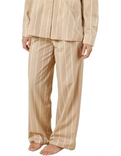 Chloe Cotton Pyjama Pants in Beige