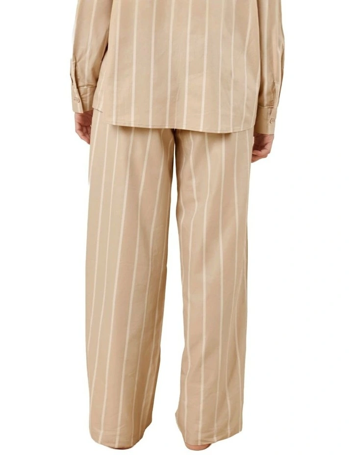 Chloe Cotton Pyjama Pants in Beige image 2