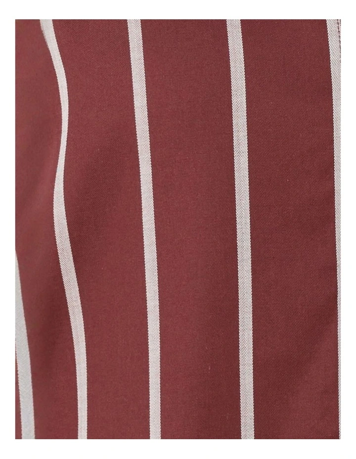 Chloe Cotton Pyjama Pants in Burgundy image 5