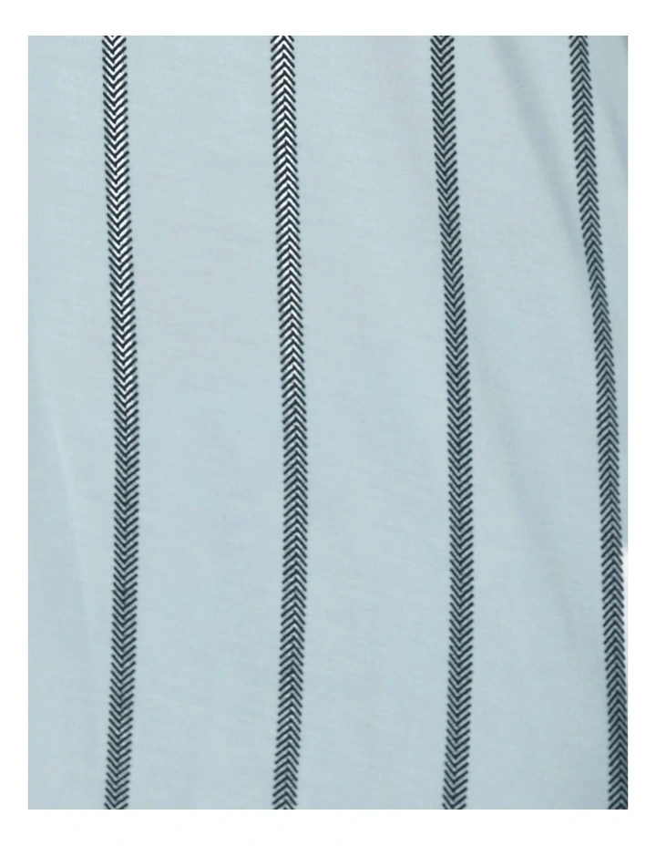 Harlow Bamboo Striped Pyjama Set in Blue image 7