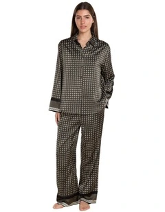 Scarlett Printed Silky Satin PJ Set