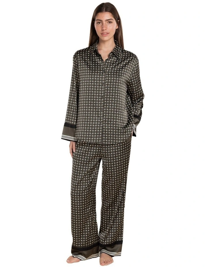 Scarlett Printed Silky Satin PJ Set image 1