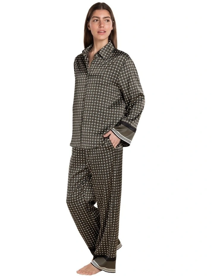 Scarlett Printed Silky Satin PJ Set image 3