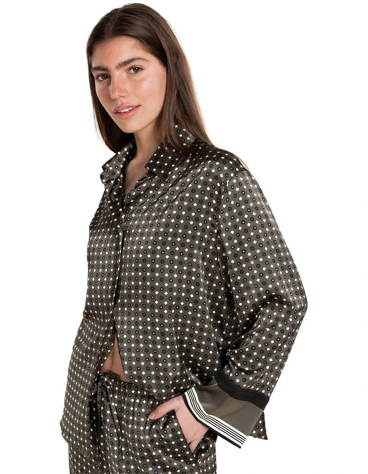 Scarlett Printed Silky Satin PJ Set image 4