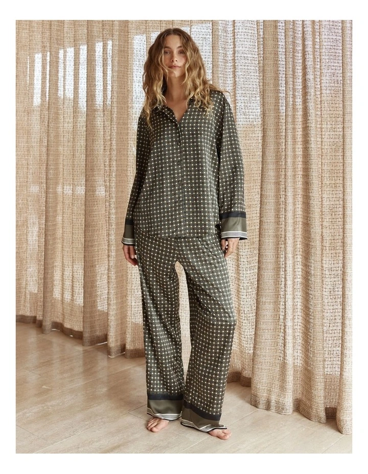 Scarlett Printed Silky Satin PJ Set image 5