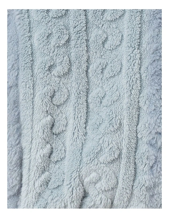 Gabriella Plush Long Robe in Blue image 7