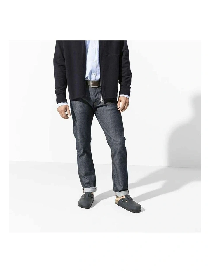 Boston Oiled Leather Clogs Regular in in Black image 7