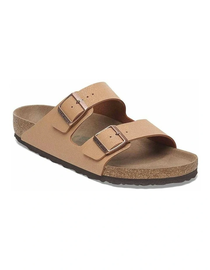 Arizona BirkiBuc Vegan Sandals Regular in Pecan image 2