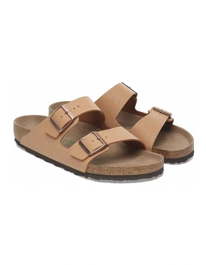 Arizona BirkiBuc Vegan Sandals Regular in Pecan image 3