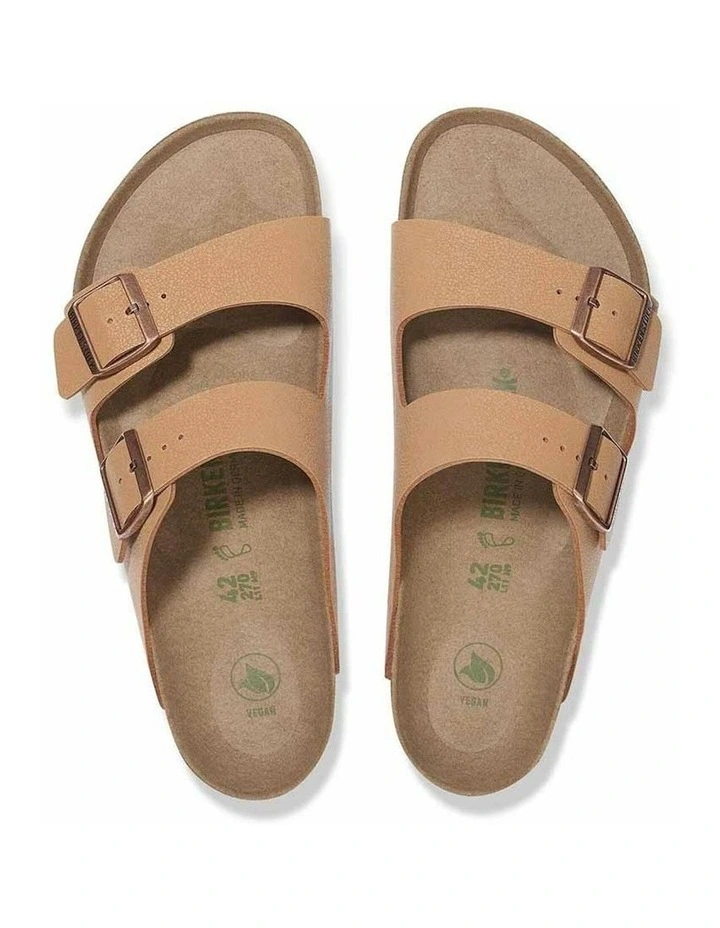 Arizona BirkiBuc Vegan Sandals Regular in Pecan image 4