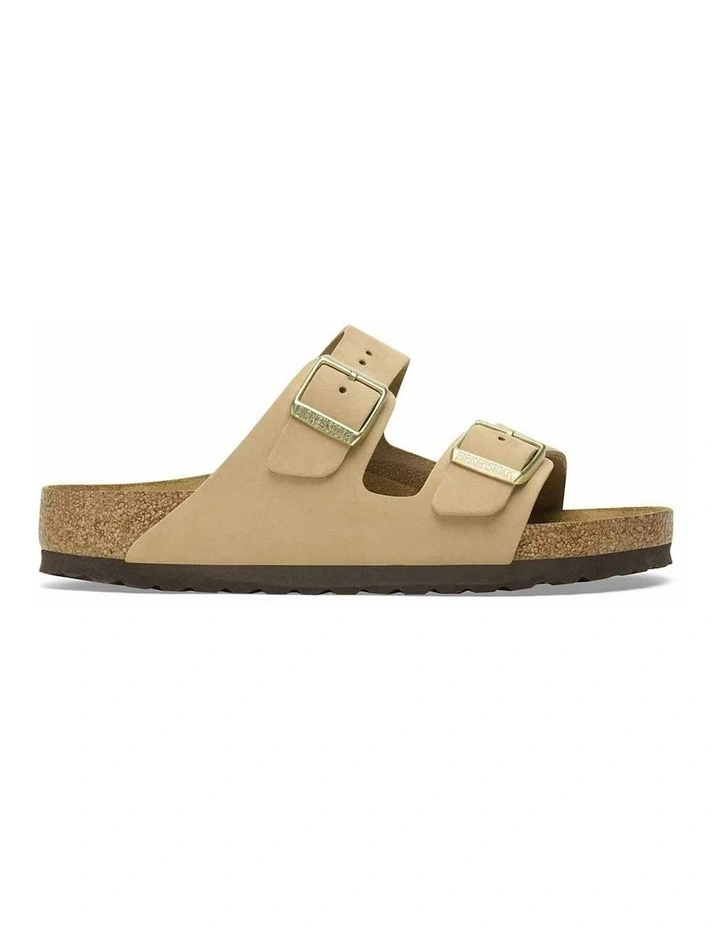 Regular Arizona Nubuck Leather Soft Footbed Sandals in Sandcastle image 1