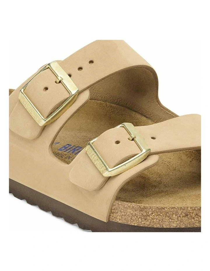 Regular Arizona Nubuck Leather Soft Footbed Sandals in Sandcastle image 6