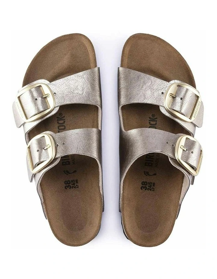 Arizona Big Buckle Birko-Flor Sandals in Taupe image 2