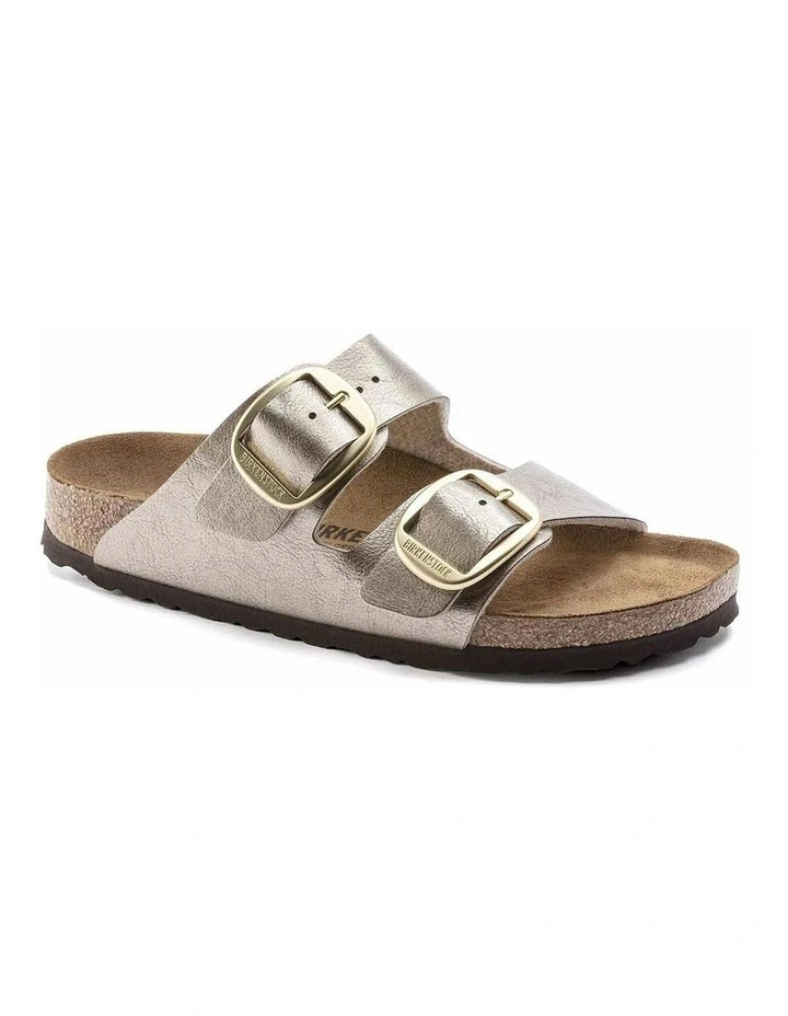 Arizona Big Buckle Birko-Flor Sandals in Taupe image 3