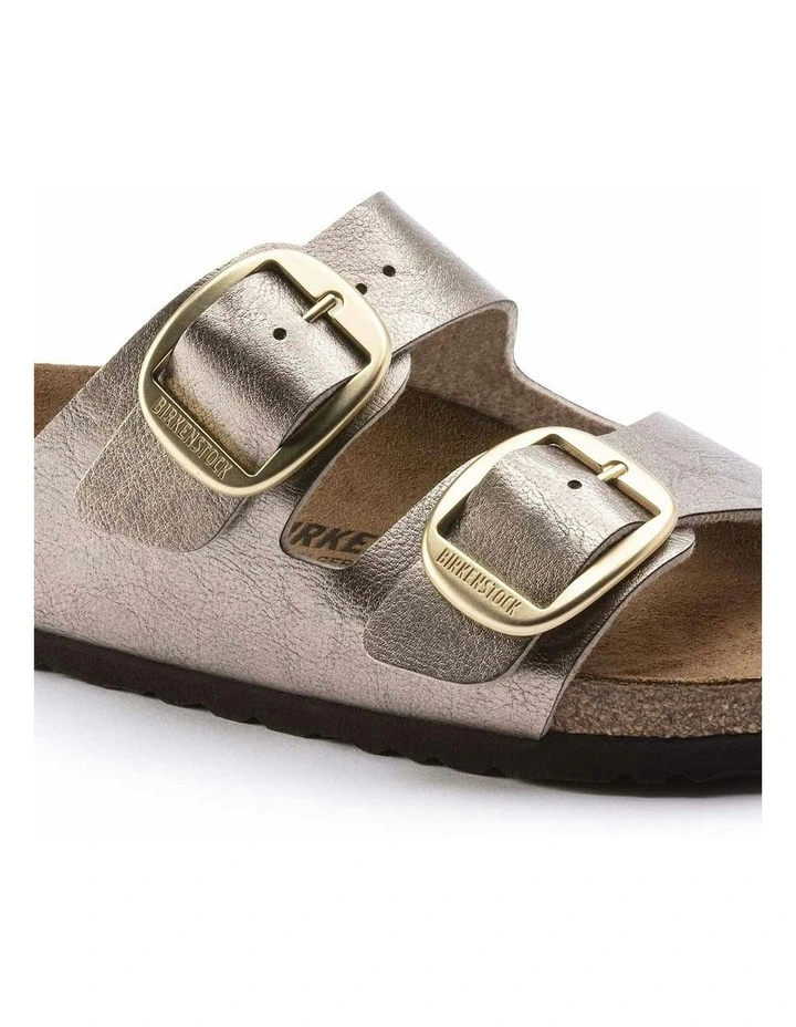 Arizona Big Buckle Birko-Flor Sandals in Taupe image 6