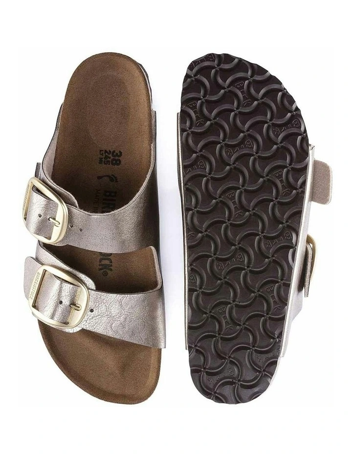 Arizona Big Buckle Birko-Flor Sandals in Taupe image 7