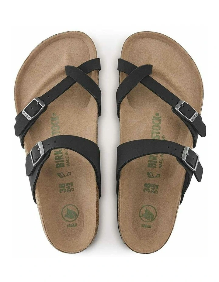 Mayari BirkiBuc Vegan Sandals Narrow in Black image 2