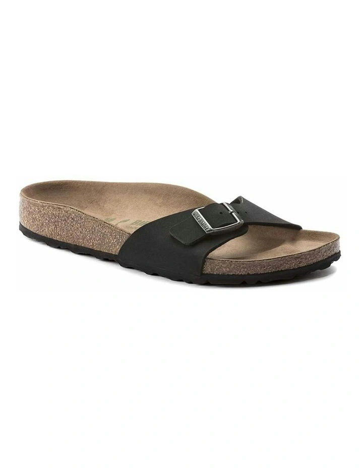 Madrid BirkiBuc Vegan Sandals in Black image 3