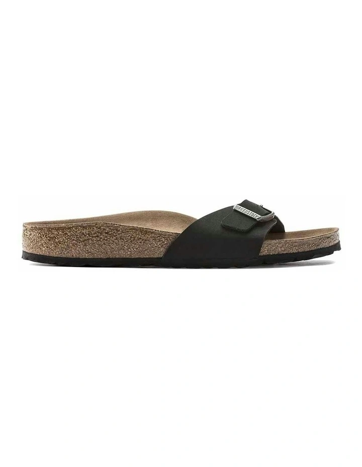 Madrid BirkiBuc Vegan Sandals in Black image 1