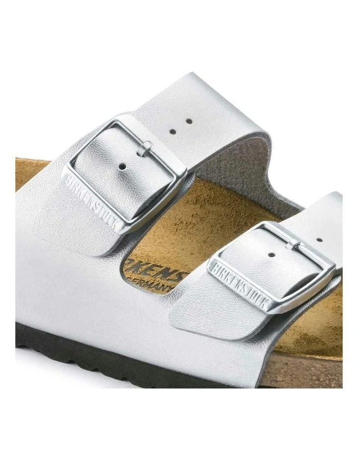 Arizona Birko Flor Sandals in Silver image 6