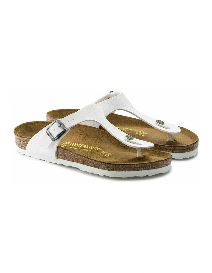 Gizeh BirkoFlor Sandals Regular in White image 3