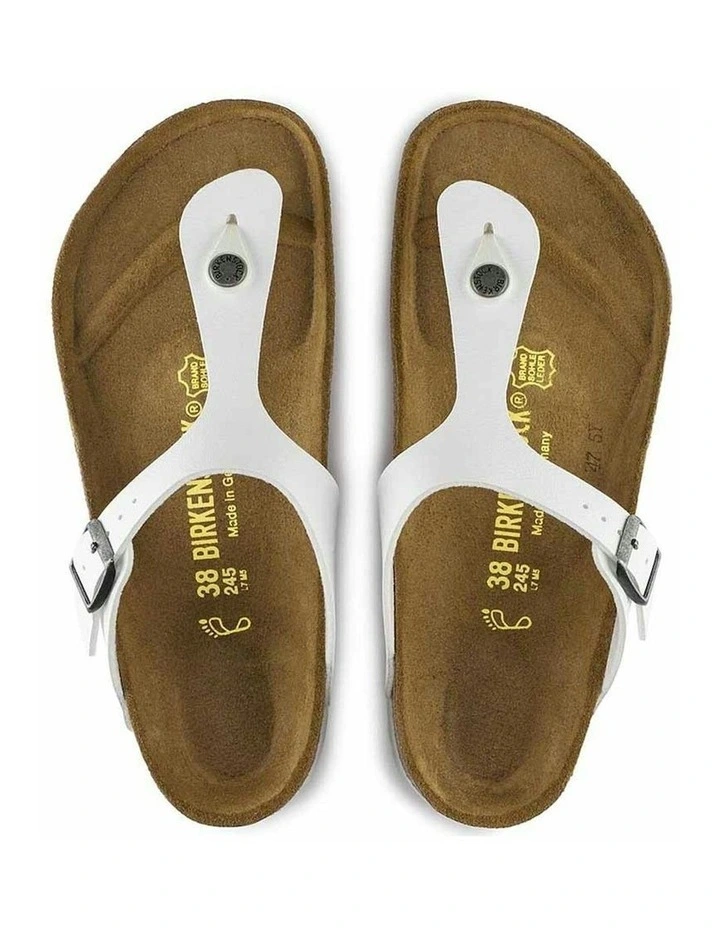 Gizeh BirkoFlor Sandals Regular in White image 5