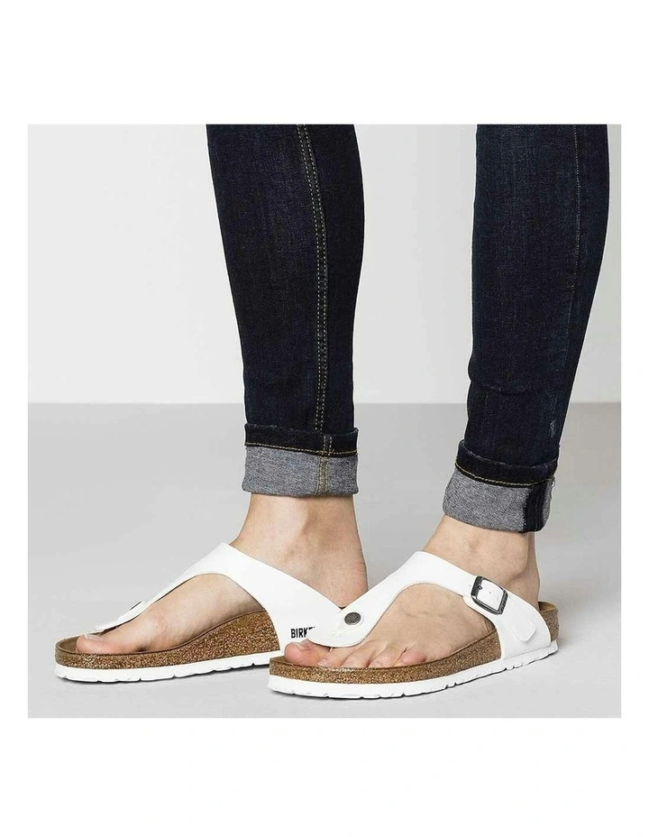 Gizeh BirkoFlor Sandals Regular in White image 7